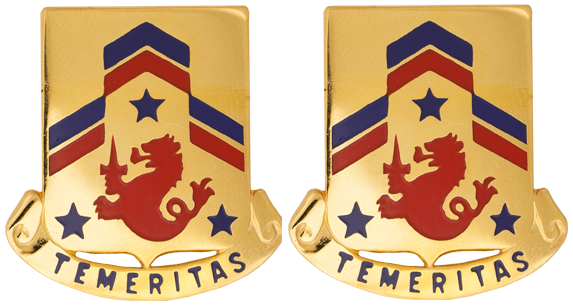 82nd Cavalry Distinctive Unit Insignia - Pair - Temeritas