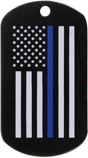 Thin Blue Line Dog Tag