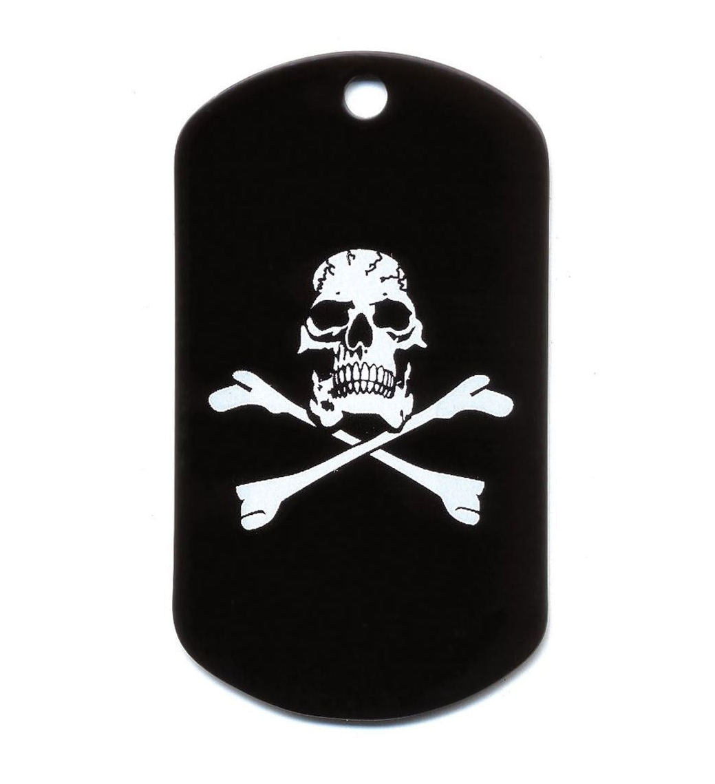 Skull and Bones Dog Tag