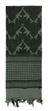 Rothco Crossed Rifles Shemagh Tactical Desert Keffiyeh Scarf