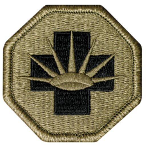 8th Medical Brigade MultiCam OCP Patch with Hook Fastener