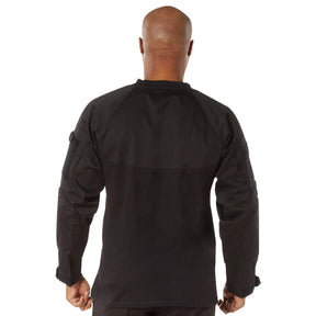 Rothco NYCO FR Fire Retardant Combat Shirt - Black - back view