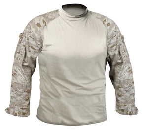 Rothco NYCO FR Fire Retardant Combat Shirt - Desert Digital Camo - front view