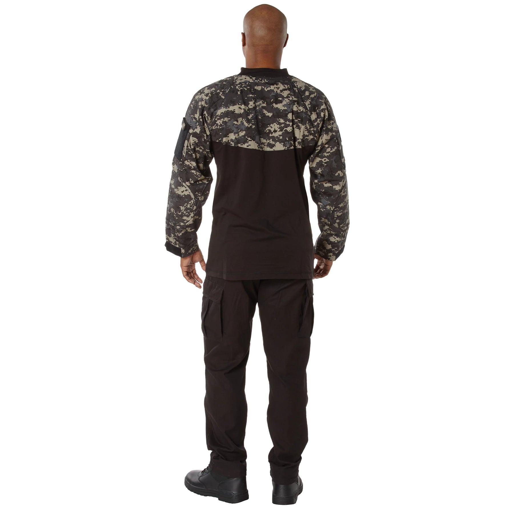 Rothco NYCO FR Fire Retardant Combat Shirt - Subdued Urban Digital Camo - back view