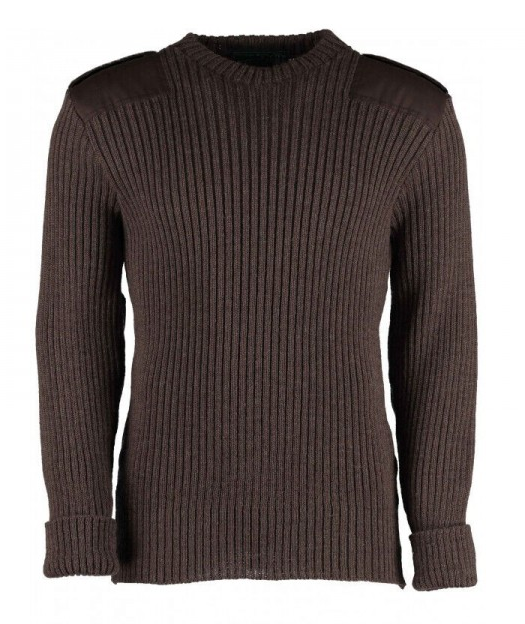 Woolly Pully CREW Neck Sweater with Epaulets and Pen Pocket - Various Colors