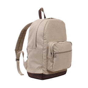 Rothco Vintage Canvas Teardrop Backpack with Leather Accents