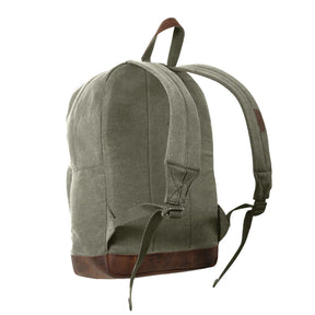 Rothco Vintage Canvas Teardrop Backpack with Leather Accents