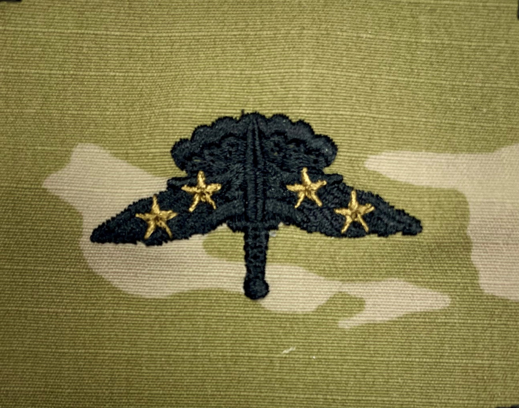 Combat Free Fall Parachutist - U.S. Army OCP Occupational Badge - Embroidered Sew-On