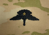 Combat Free Fall Parachutist - U.S. Army OCP Occupational Badge - Embroidered Sew-On