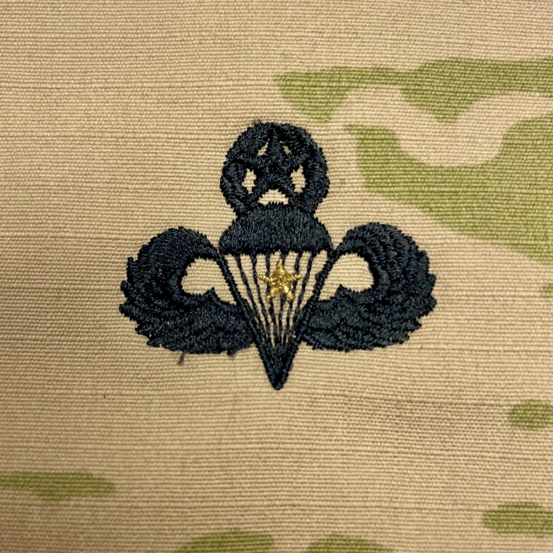 Combat Parachutist - U.S. Army Sew-On Badge - 3 Color OCP