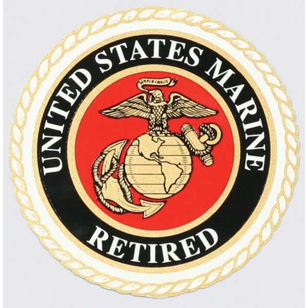 United States Marine Retired EGA Sticker - Window Decal