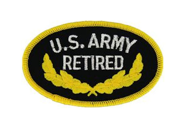 US Army RETIRED Small Patch - CLEARANCE!