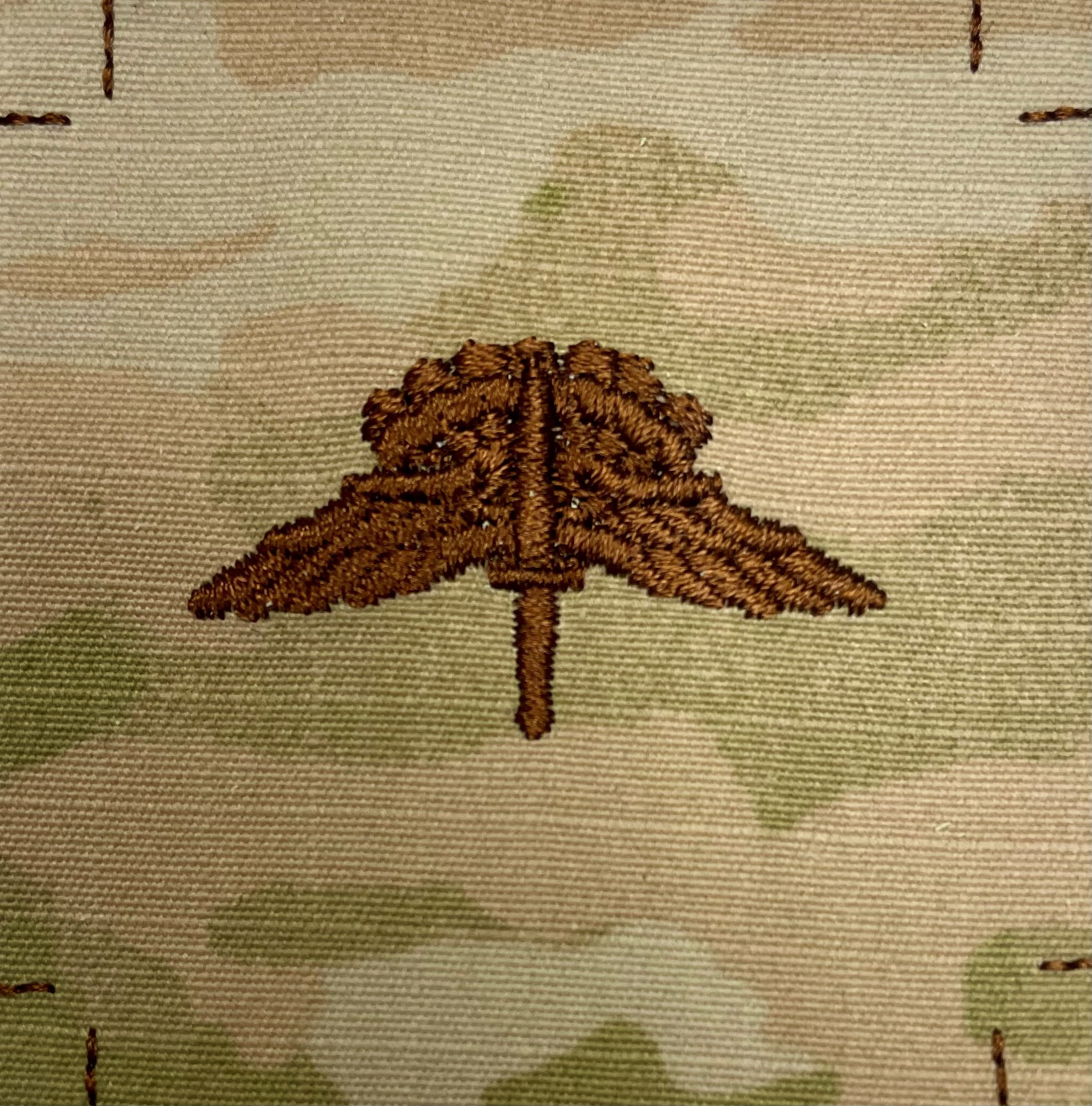Military Freefall Sticker Freefall Jump Wings - Air Force Badge - 3 Color OCP - Sew-On