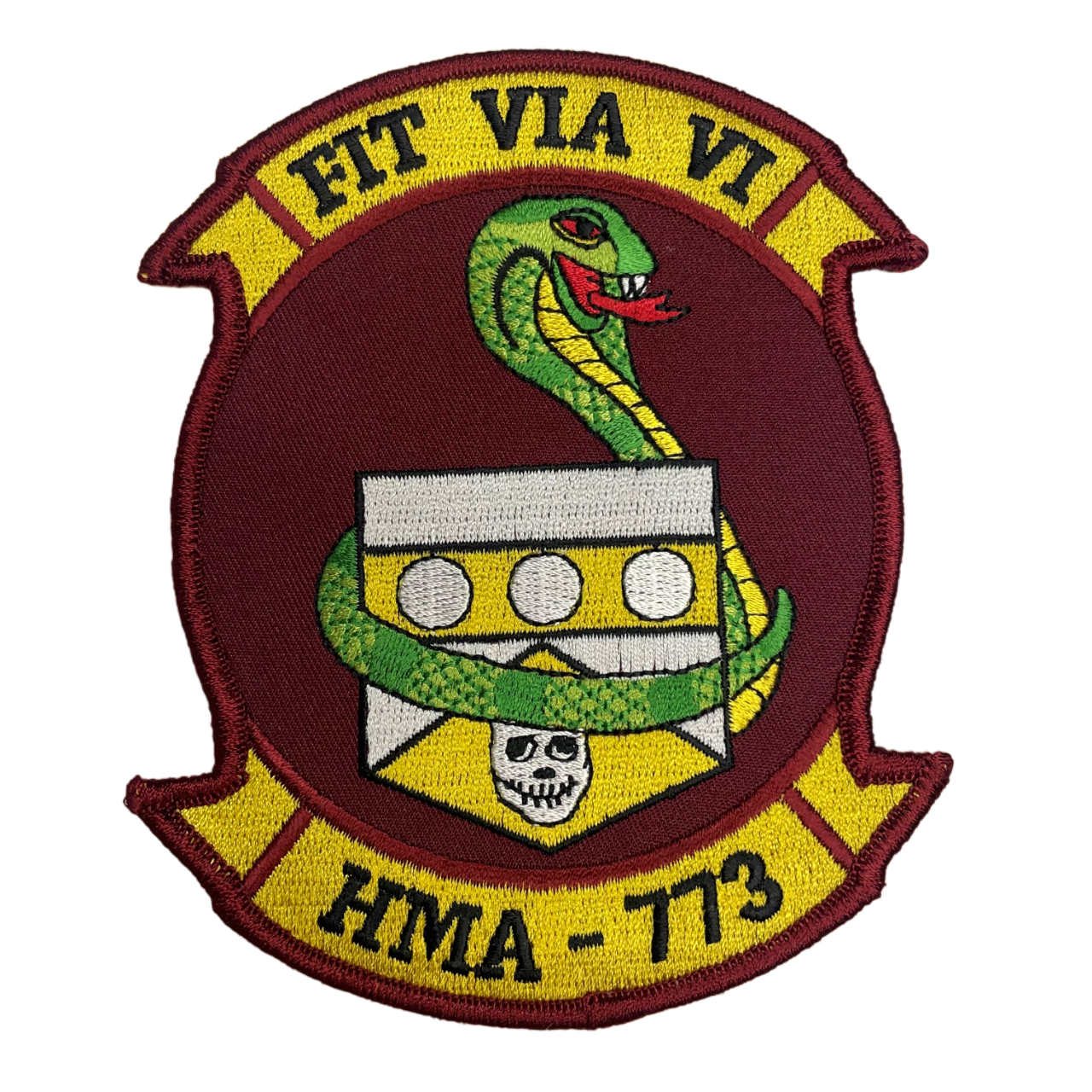 HMA-773 "FIT VIA VI" - Officially Licensed USMC Patch