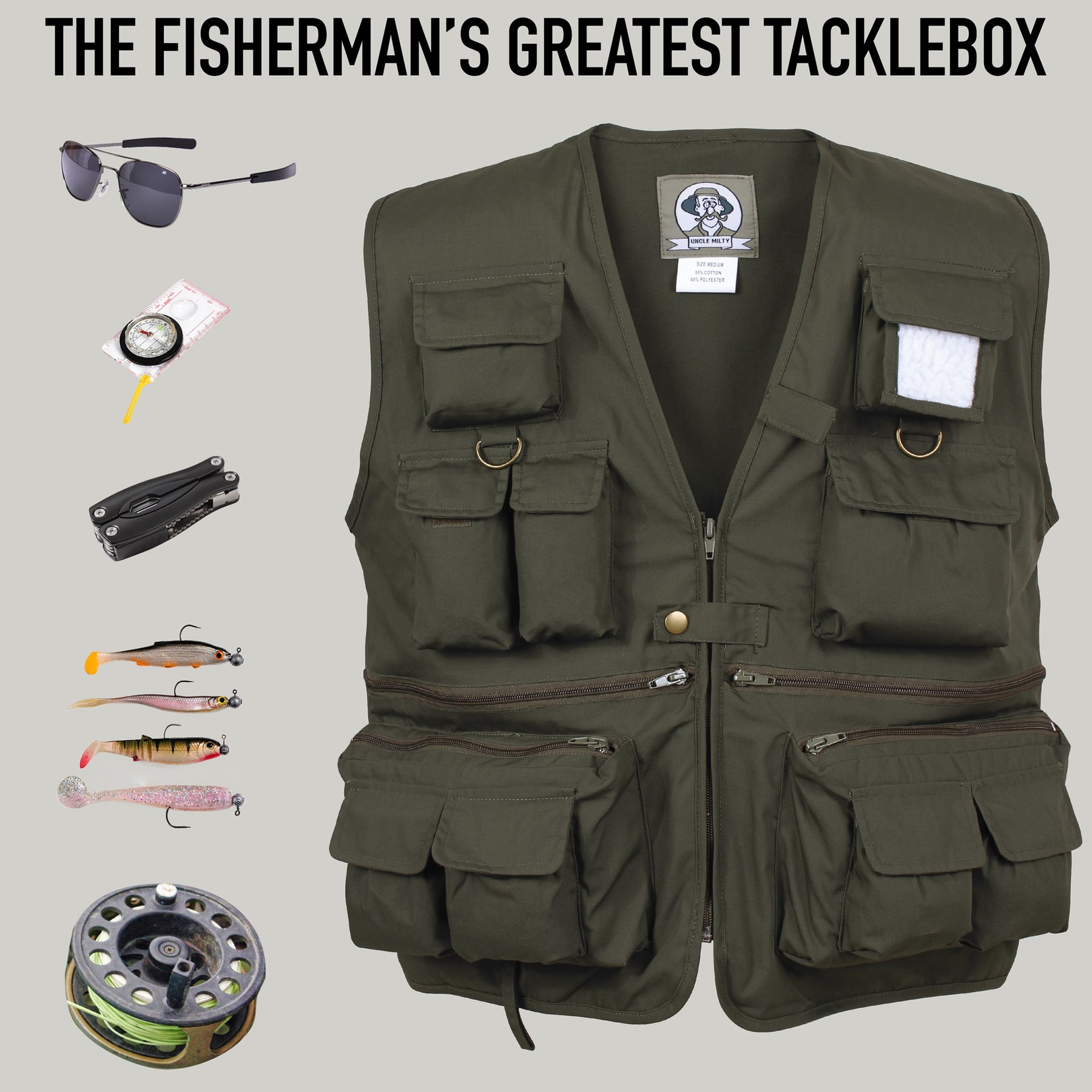 Gilet Homme de Plein Air Reporter et Photographie sans Manches Multi-Poches Casual - INSFITY - Kaki Kaki - Prêt-à-Porter Gilet Homme de Plein Air Reporter et Photographie sans Manches Multi-Poches Casual - INSFITY - Kaki Kaki - Prêt-à-Porter