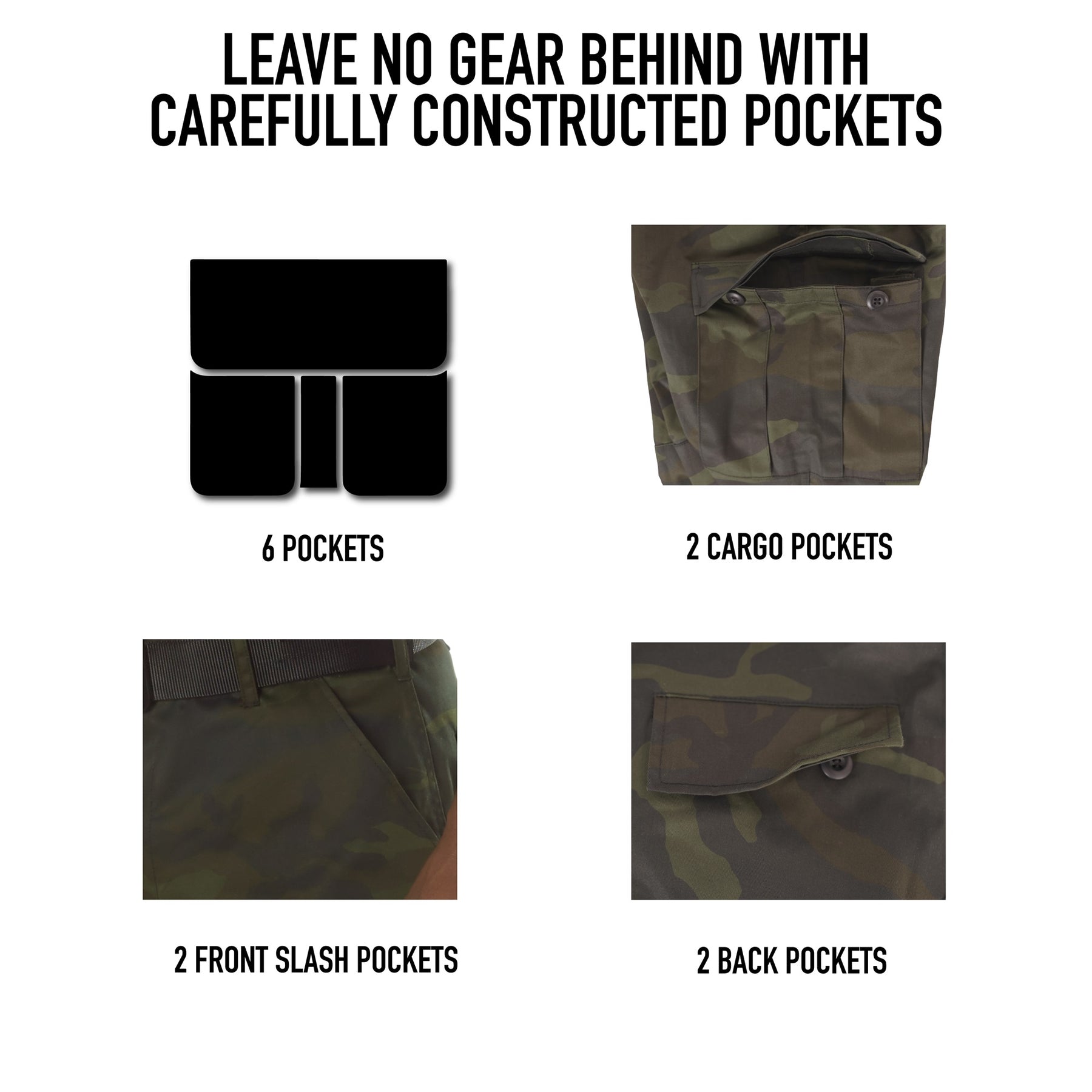 Rothco Midnight Camo Tactical BDU Shorts