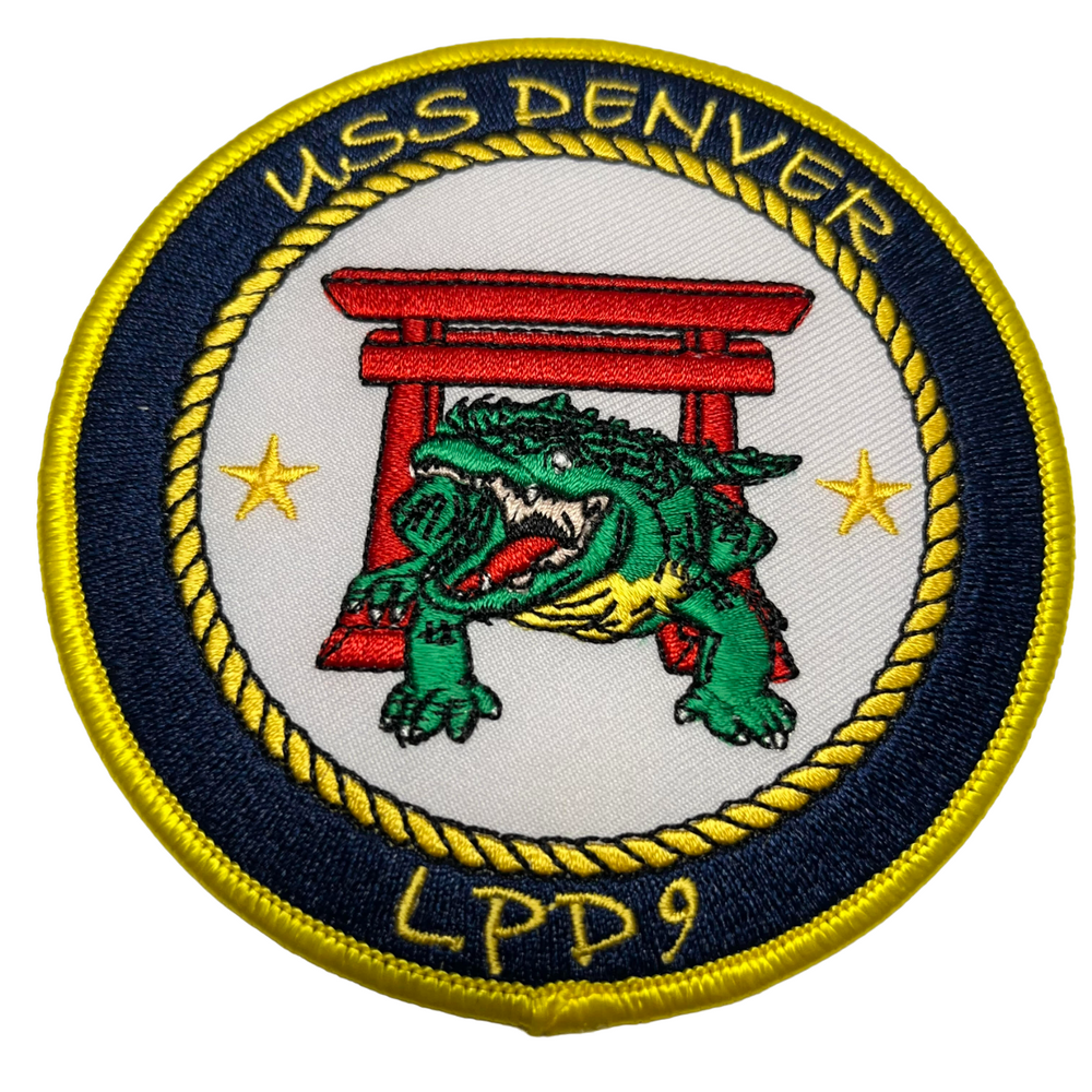 US Navy USS Denver LPD-9 - Sew-On Patch - CLEARANCE!