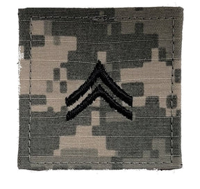 U.S. Army ACU Rank Insignia with HOOK FASTENER - Each  CLOSEOUT