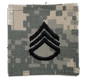 U.S. Army ACU Rank Insignia with HOOK FASTENER - Each  CLOSEOUT