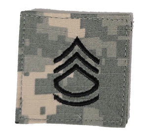 U.S. Army ACU Rank Insignia with HOOK FASTENER - Each  CLOSEOUT