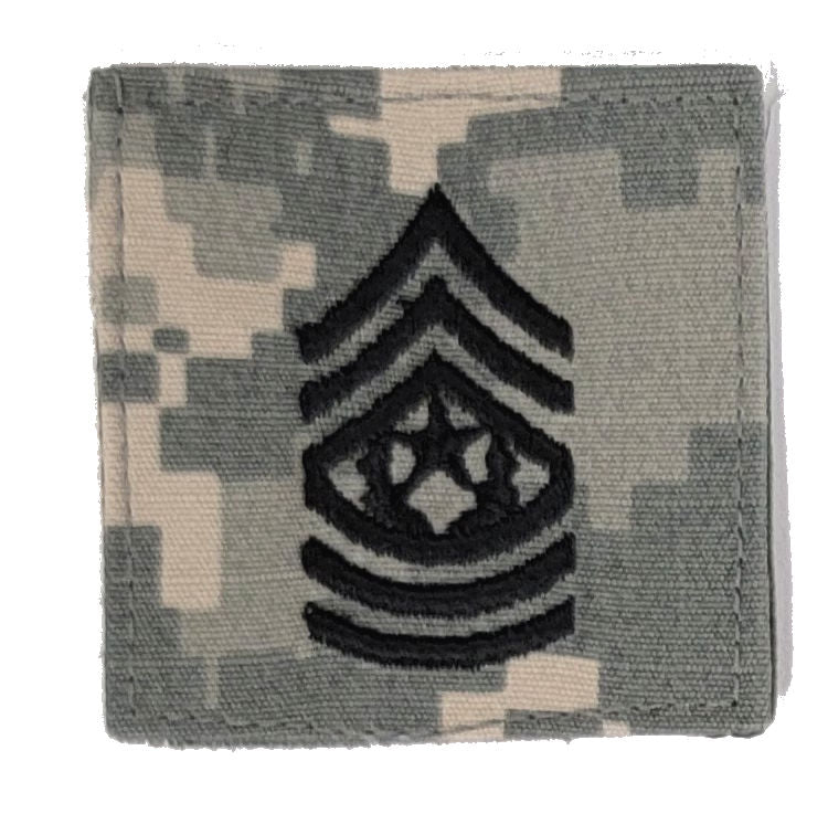 U.S. Army ACU Rank Insignia with HOOK FASTENER - Each  CLOSEOUT