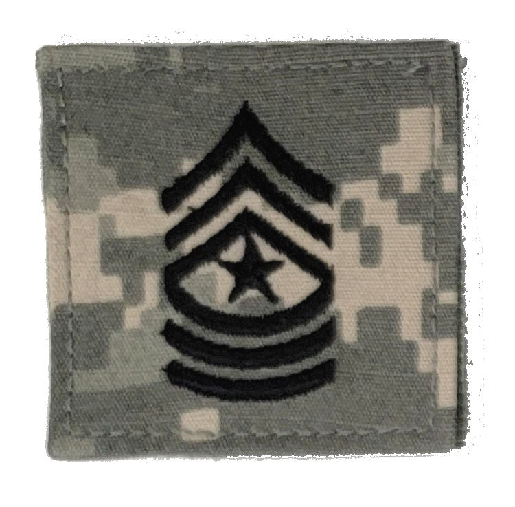 U.S. Army ACU Rank Insignia with HOOK FASTENER - Each  CLOSEOUT