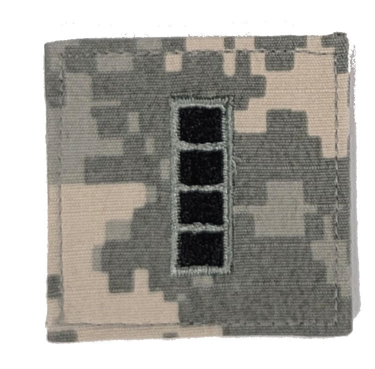 U.S. Army ACU Rank Insignia with HOOK FASTENER - Each  CLOSEOUT