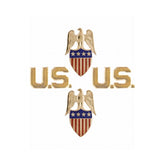 Aide to General Branch Insignia Set with U.S. Letters