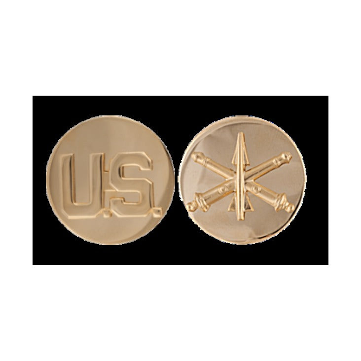 Air Defense Artillery Enlisted Collar Device Set