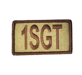USAF 1SGT OCP Patch - Duty Identifier Patch - Spice Brown