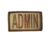 USAF ADMIN OCP Patch - Duty Identifier Patch - Spice Brown