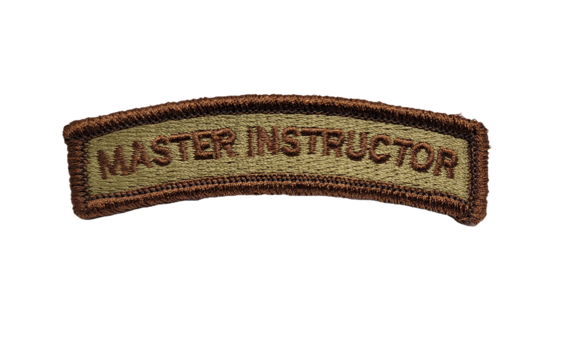 MASTER INSTRUCTOR Duty Identifier Patch Tab - OCP Spice Brown