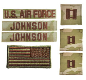 Air Force OCP Name Tape and Rank - Package Deal
