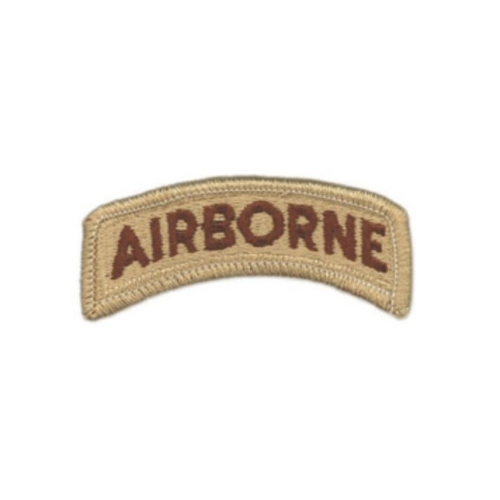 Airborne Tab Desert Patch - For Army Desert 3 Color and 6 Color Chocolate Chip Uniforms