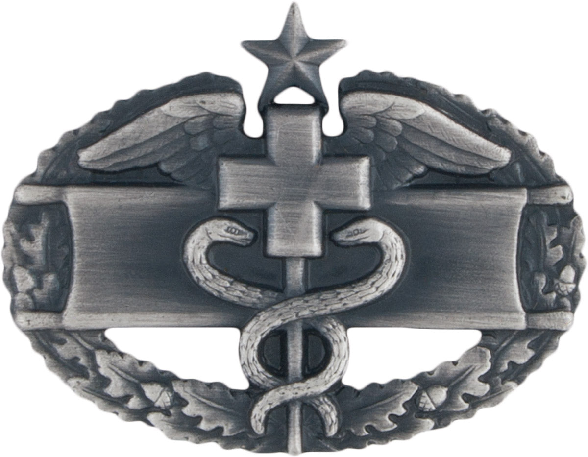 U.S. Army Combat Medical Badge - No Shine Insignia