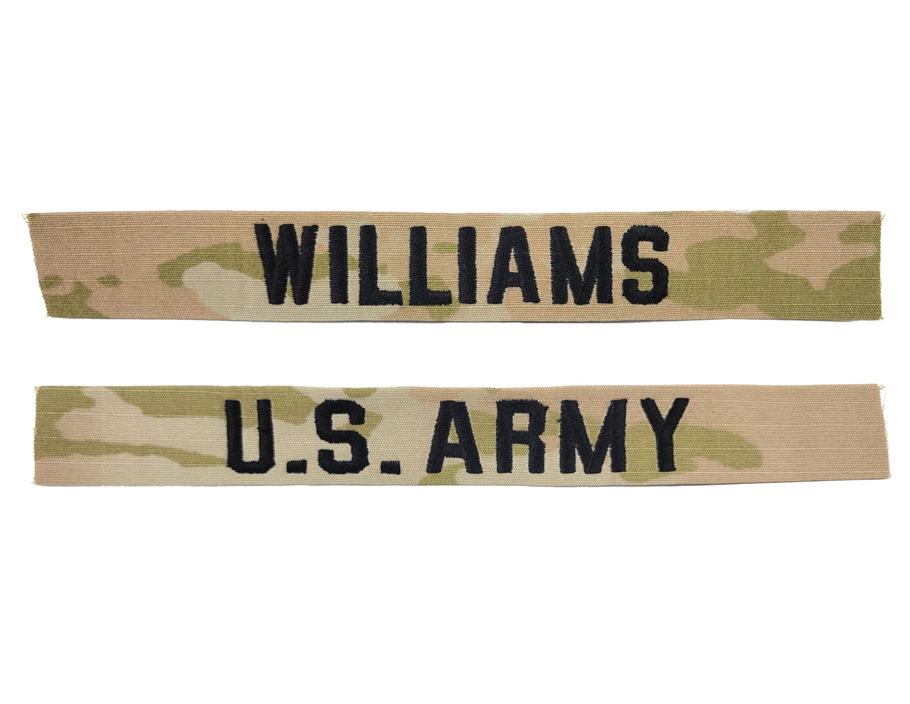 U.S. Army 3 Color OCP Name Tape and Branch Tape - 2 Piece Set
