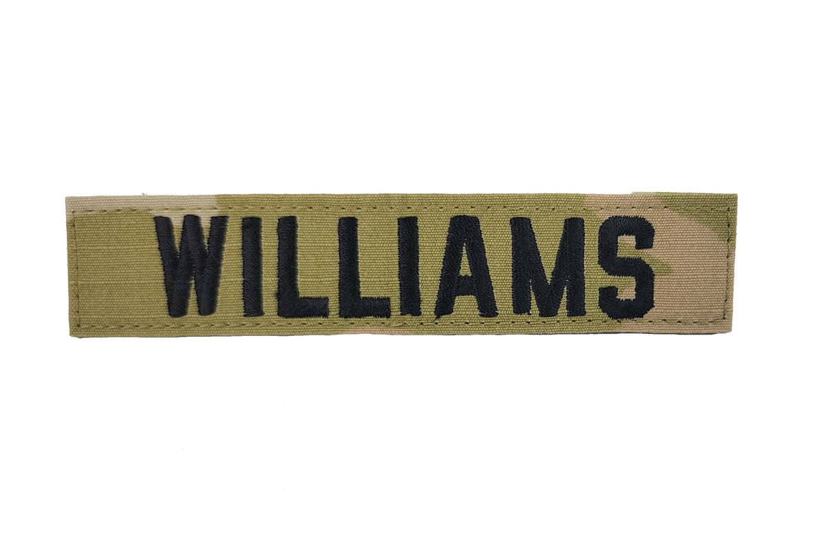 Army 3 Color OCP Name Tape with Hook