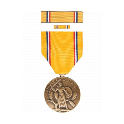 American Defense Full Size Medal Box Set with Lapel Pin