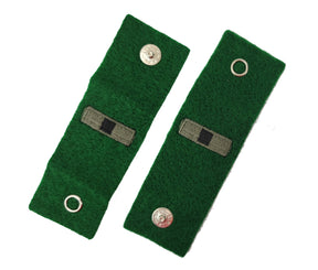 U.S. Army Leadership Tabs - Green Felt Leader Rank - PAIR