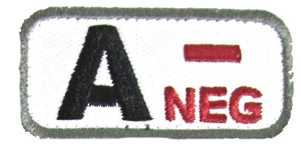 A NEGATIVE Blood Type Patch - MEDICAL