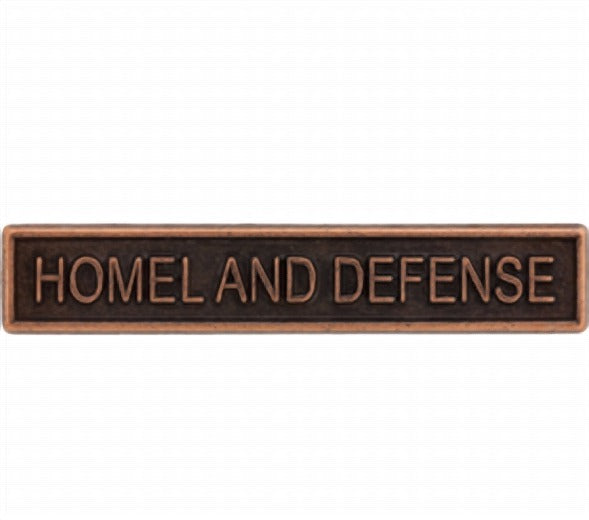 Bronze Homeland Defense Bar Ribbon Device