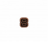 Bronze Number Eight (8) Ribbon Device - 3/16 inch