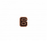 Bronze Number Six (6) Ribbon Device - 3/16 inch