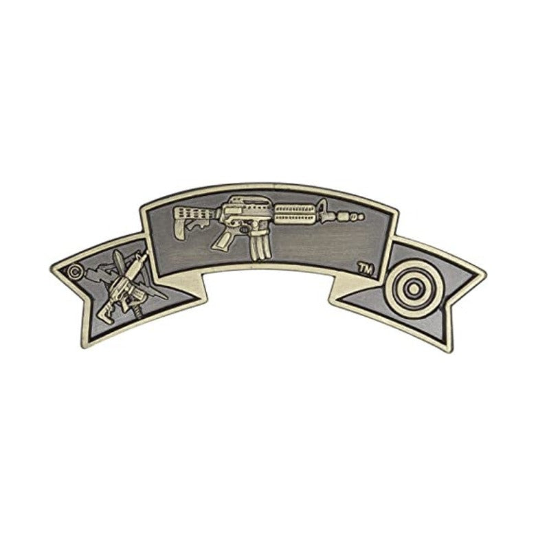 Center Mass Patrol Rifle Qualification Pin - 2 x 3/4 inches