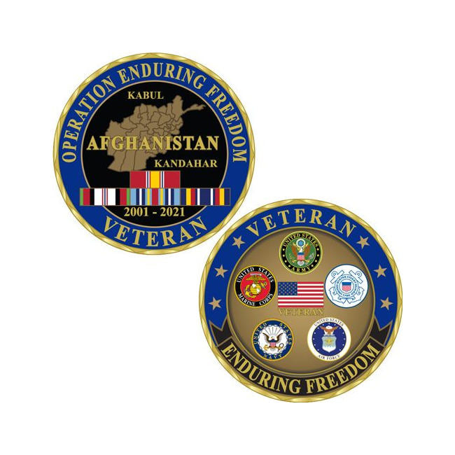 Operation Enduring Freedom Afghanistan Veteran Challenge Coin