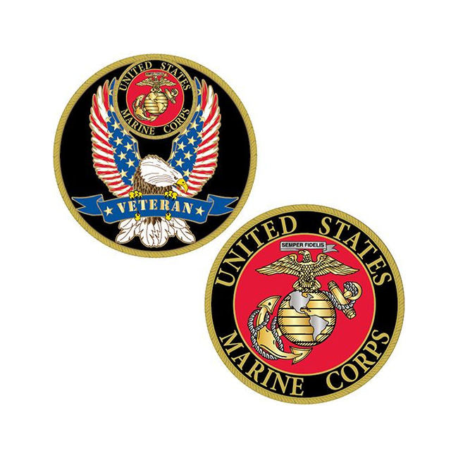 U.S. Marine Corps Veteran Challenge Coin