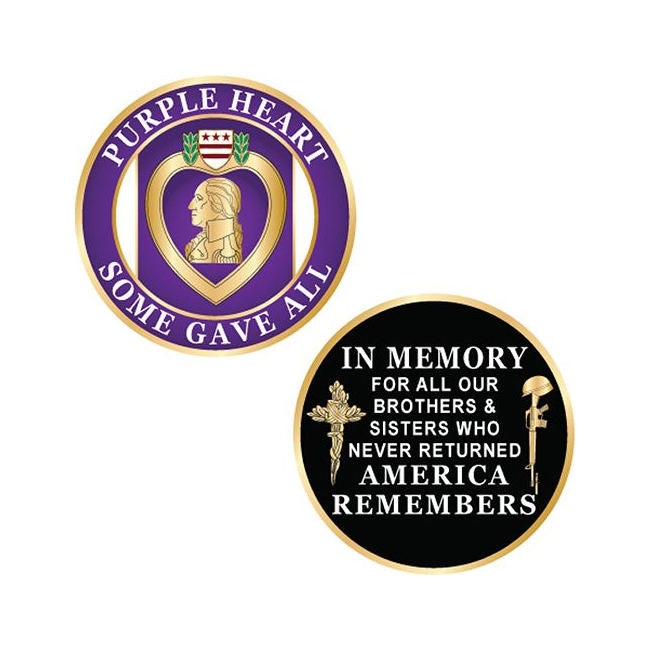 Purple Heart Challenge Coin