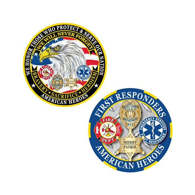 American Heroes First Responders Challenge Coin