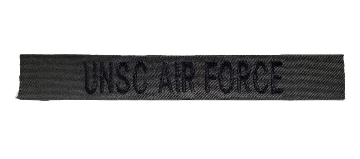 Charcoal Gray Name Tape - SEW ON - Fabric Material