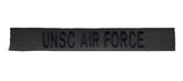 Charcoal Gray Name Tape - SEW ON - Fabric Material